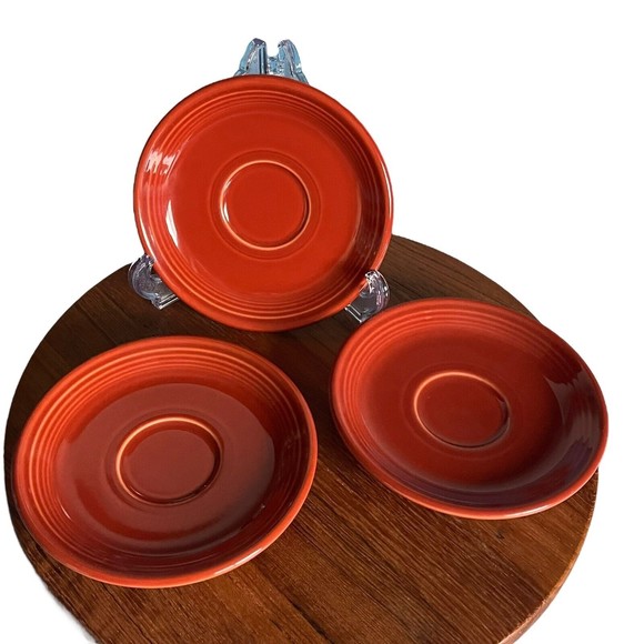 Fiestaware Dining Fiesta Fiestaware Lot Of 3 Retired Paprika